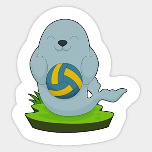 Seal Volleyball player Volleyball Sticker